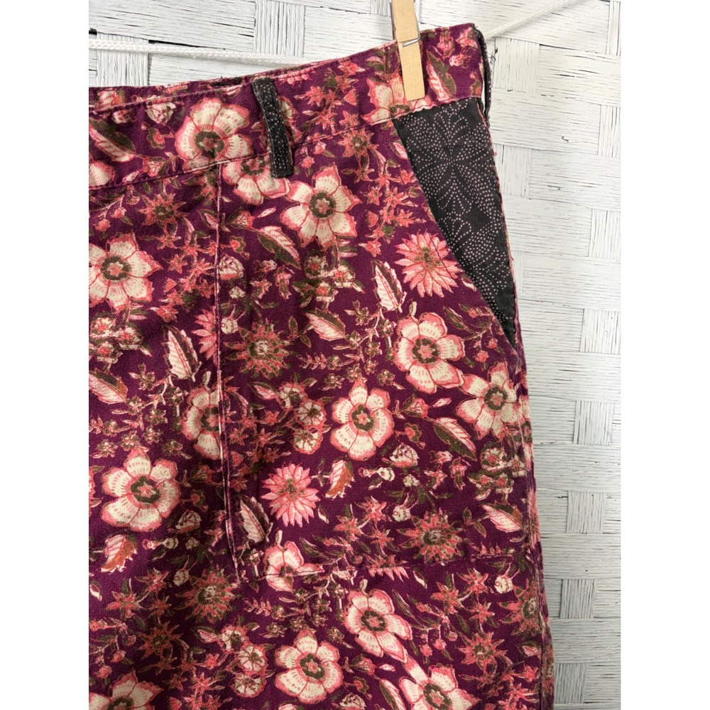 Sundance Women's Shorts Floral Linen Cotton bohemian hippie festival - Picture 9 of 15